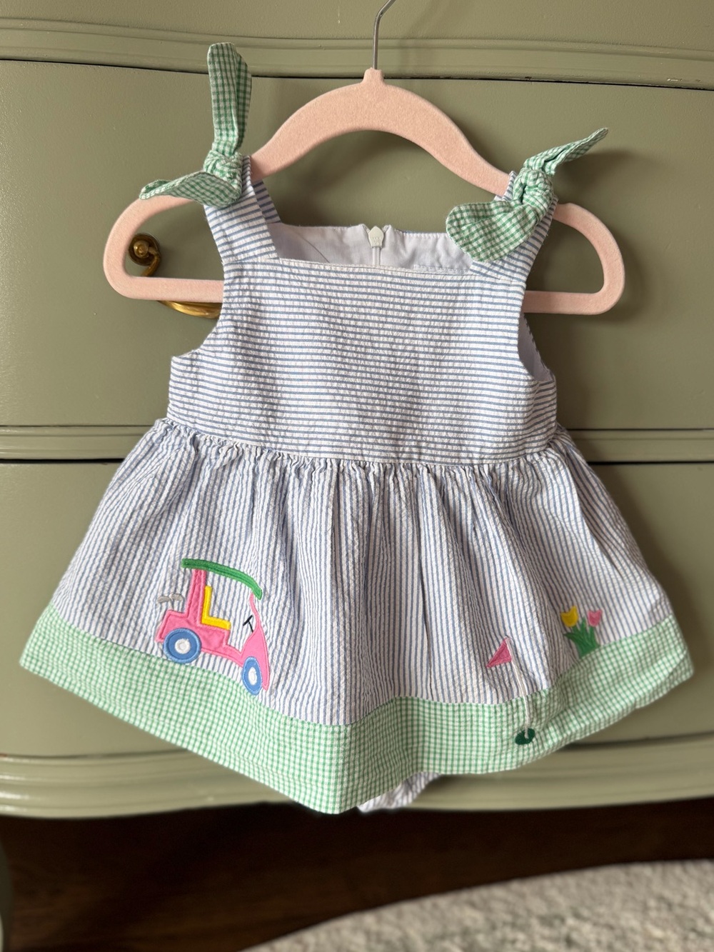 Florence Eiseman Golf Baby Dress size 12m